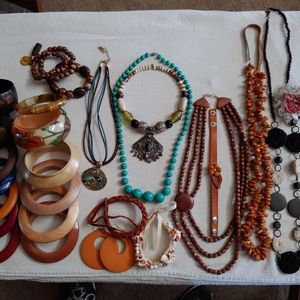 27 pieces of Boho Jewlery